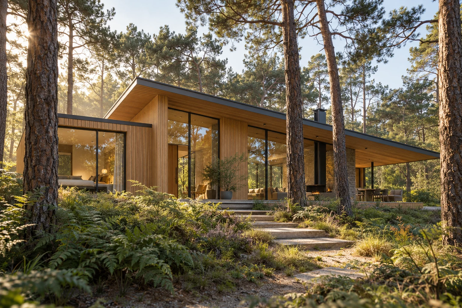 Een rustige materiaalcombinatie — ontwerpconcept